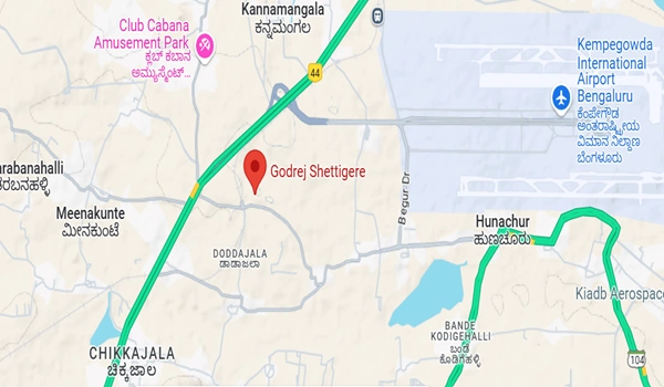 Godrej Shettigere Location Map